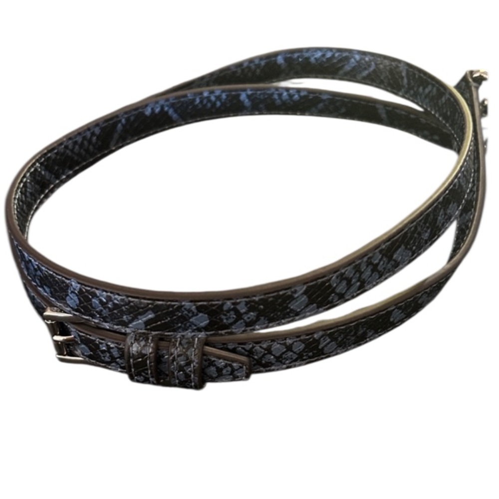 Michael Kors blue Black animal skin Leather bag strap replacement